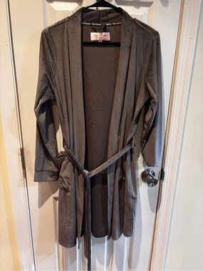 Juicy Couture Gray Robe with Rhinestones
